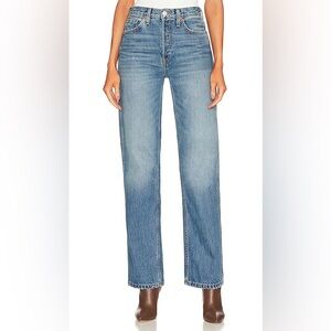 RE/DONE Originals 90's High Rise Loose in Blue Haze